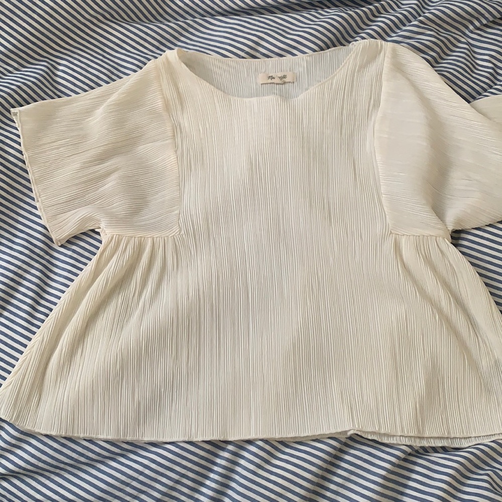 MADEWELL pleated shirt